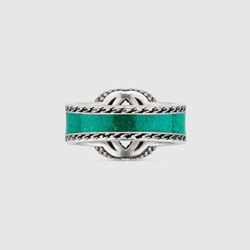GUCCI エナメル インターロッキングG ブレスレット-BRAND OFF