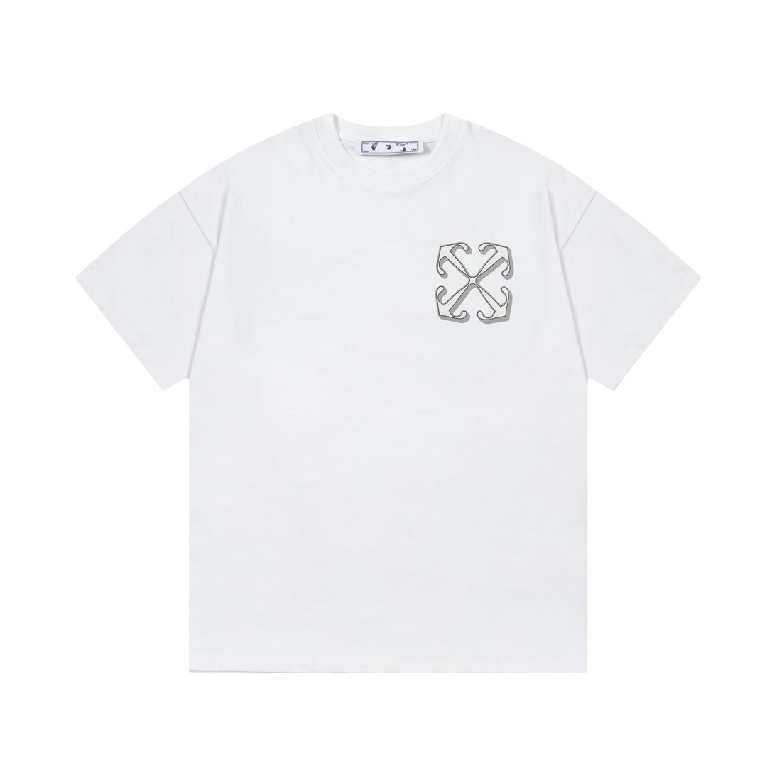 【OFF-WHITE  公式旗艦店】オフホワイト   Tシャツ  ご好評に付き再入荷！250215-BRAND OFF