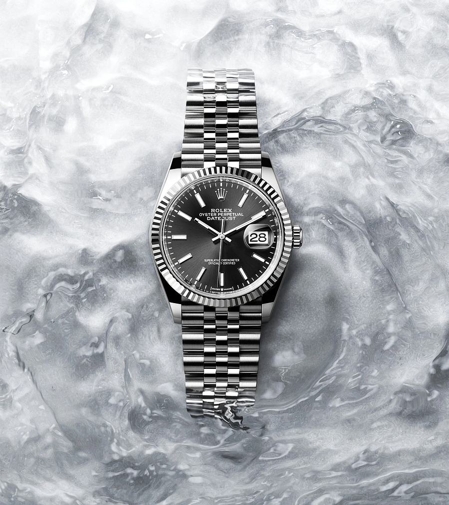 デイトジャスト 36 オイスター 36 mm オイスタースチール＆ホワイトゴールド-BRAND OFF