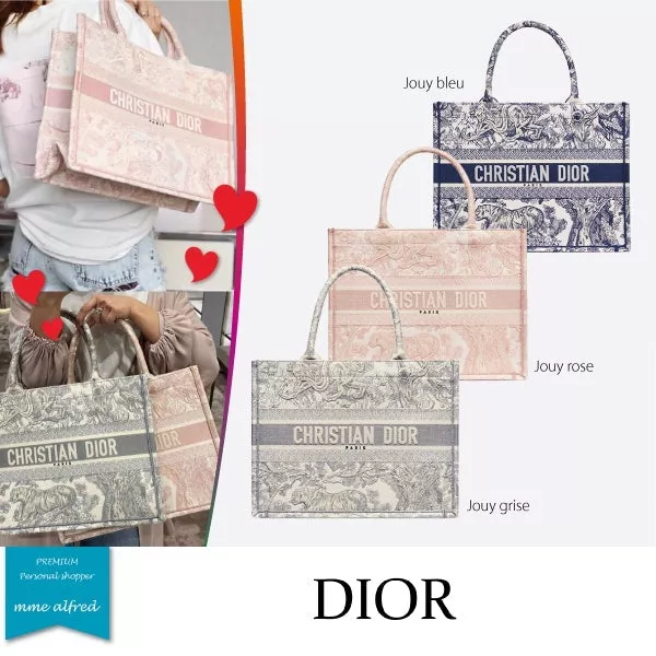 DIOR トワル ドゥ ジュイ スモールトートバッグ 36.5*28*16CM-BRAND OFF