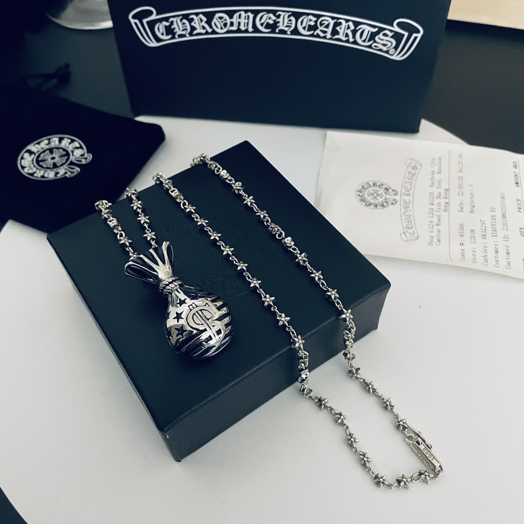 【CHROME HEARTS】ネックレス、新しいネックレス万能シンプルファッションオーナメント-BRAND OFF