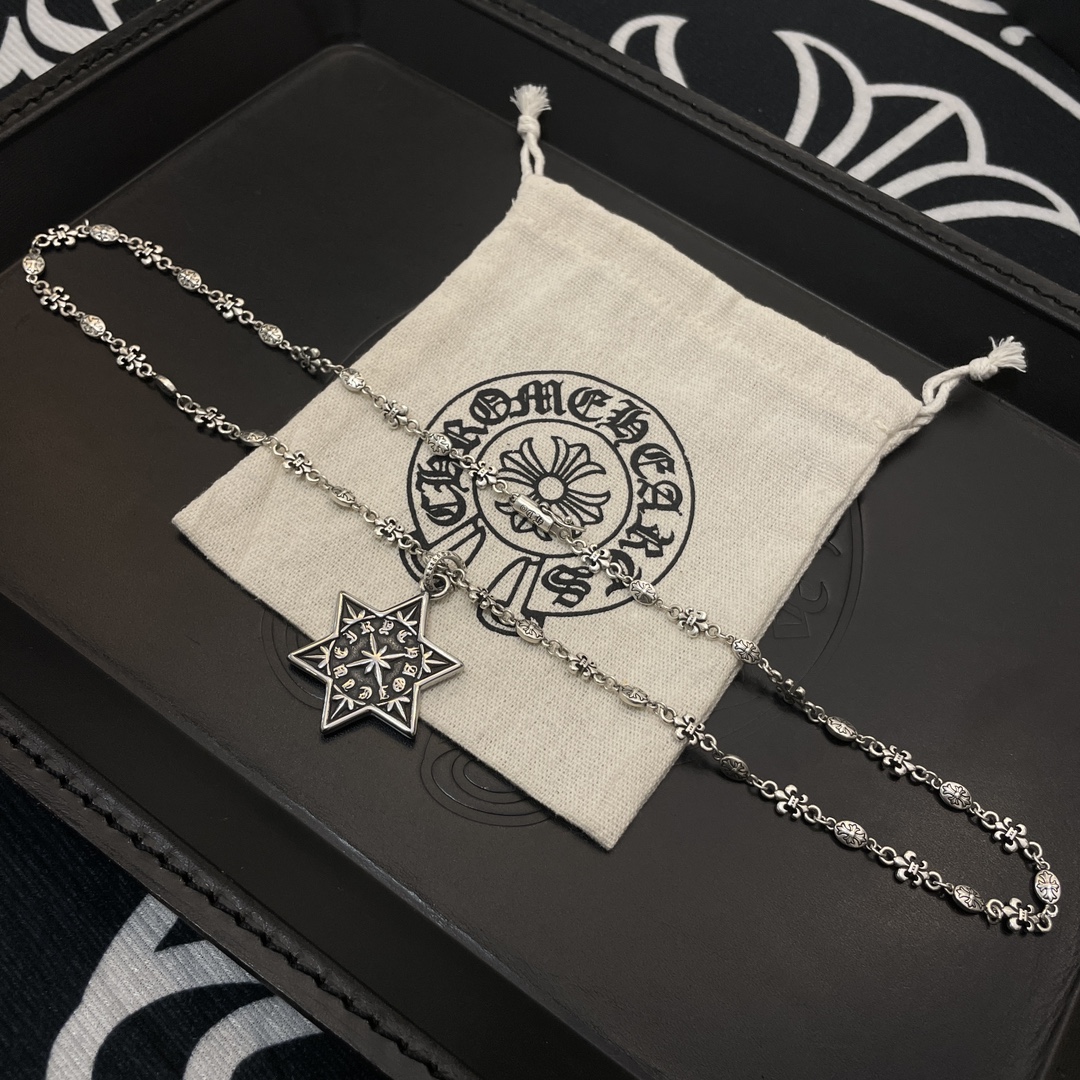 【CHROME HEARTS】ネックレス、新しいネックレス万能シンプルファッションオーナメント 24614-BRAND OFF