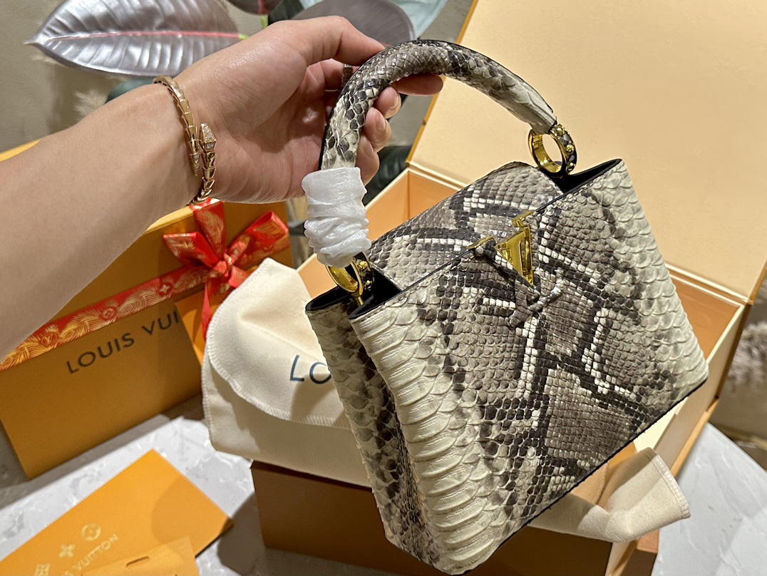 【Louis Vuitton 】カプシーヌのパイソン柄のかっこよさにこだわり、LVはカプシーヌを「レディースバッグ」と位置付ける-BRAND OFF