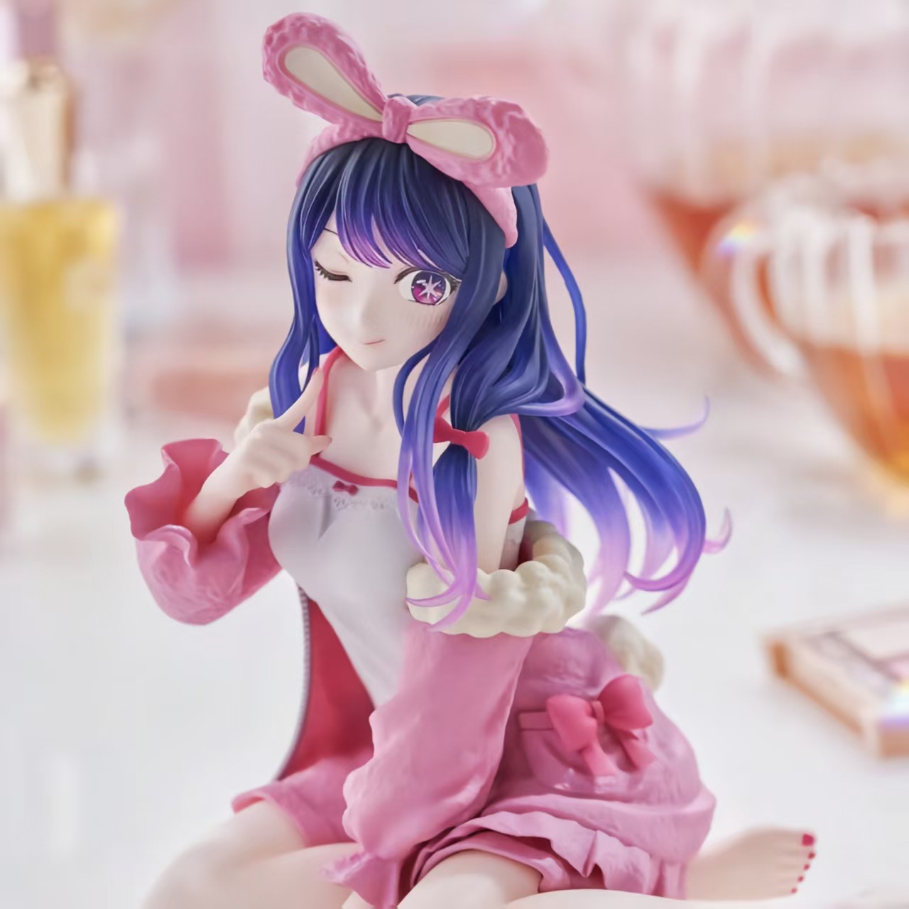 Wholesale/Drop Shipping: "The Child I Recommend" Ai Hoshino Figurine—Rabbit-Eared Loungewear Anime Beauty Decorative Figurine