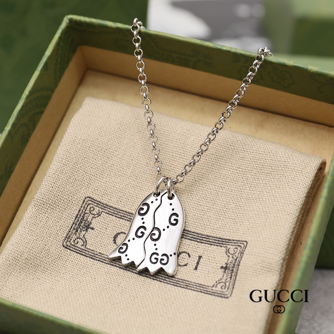 【GUCCI】ネックレス、新しいネックレス万能シンプルファッションオーナメント-BRAND OFF