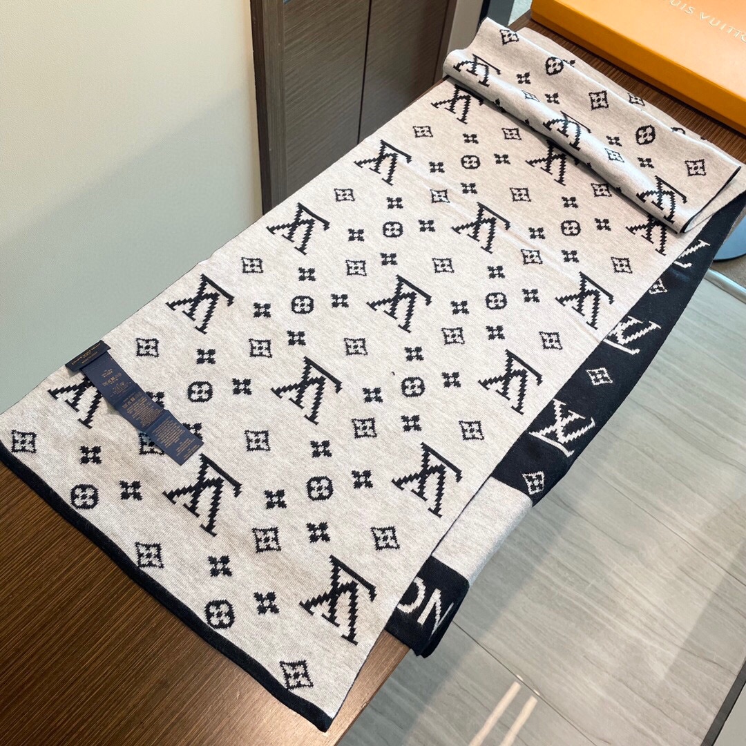 【LV LOUIS VUITTON ルイ·ヴィトン】 スカーフ 30*180cm  241107-BRAND OFF