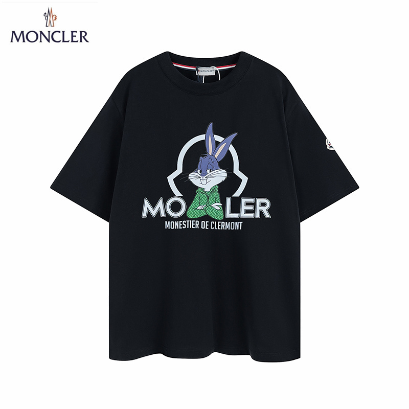【2026】MONCLER モンクレール　　半袖シャツ　Tシャツ　シンプルの風格　かっこいい　白　黒　男女兼用-BRAND OFF
