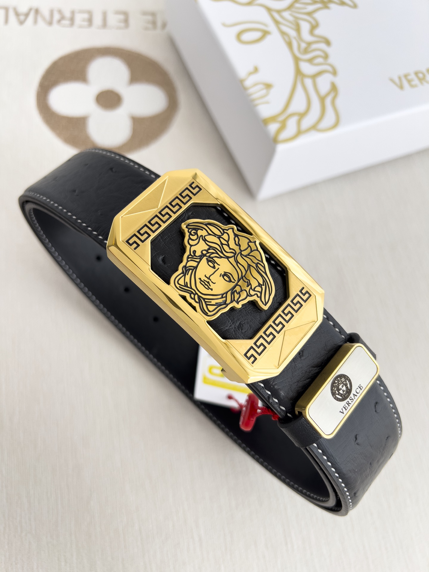 【VERSACE】(ヴェルサーチ) 3.5cmベルト メンズ 240903-BRAND OFF