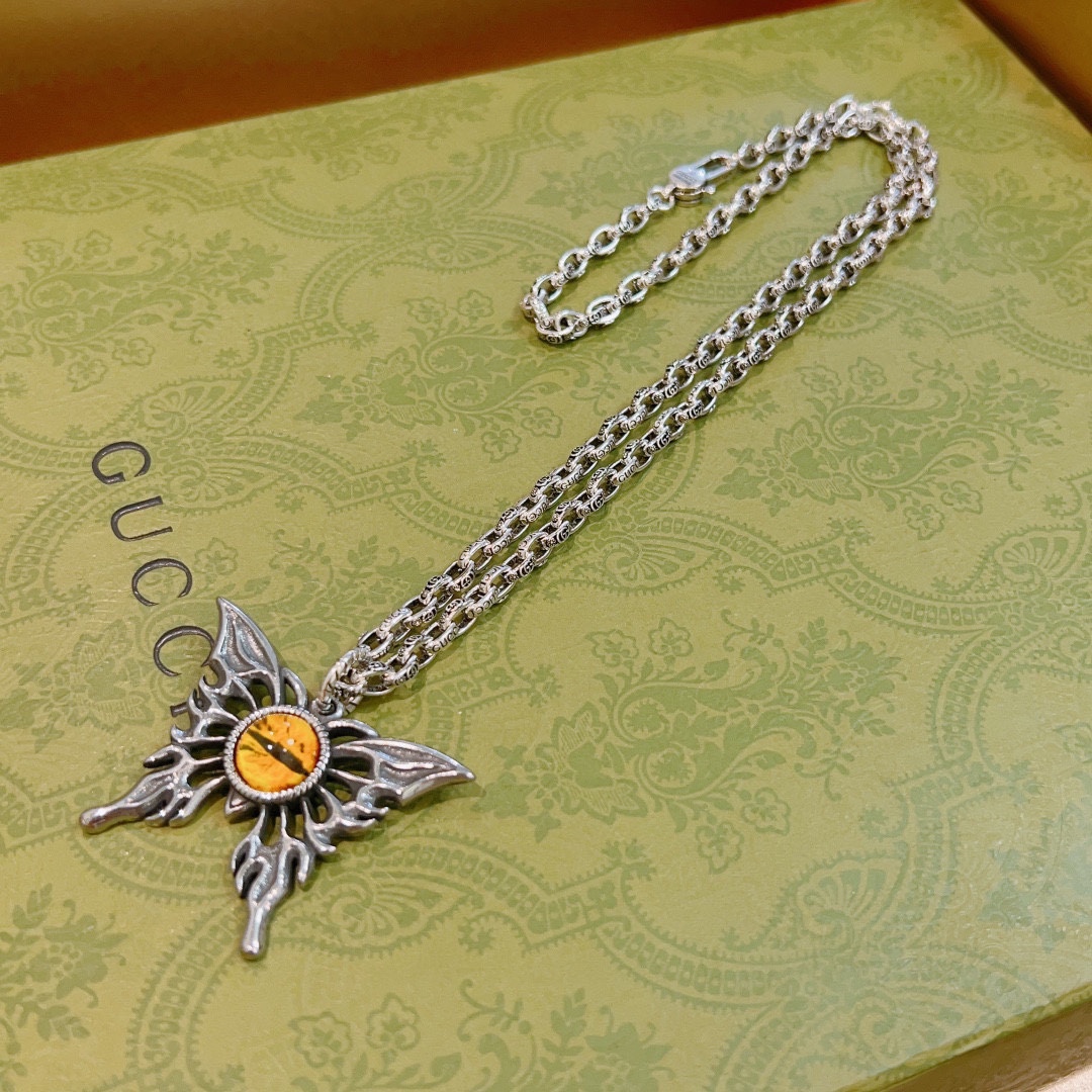 【GUCCI 】ネックレス、新しいネックレス万能シンプルファッションオーナメント-BRAND OFF
