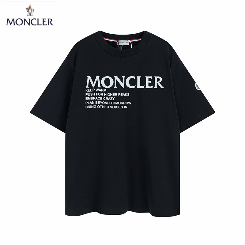 【2026】MONCLER モンクレール　　半袖シャツ　Tシャツ　シンプルの風格　かっこいい　白　黒　男女兼用-BRAND OFF