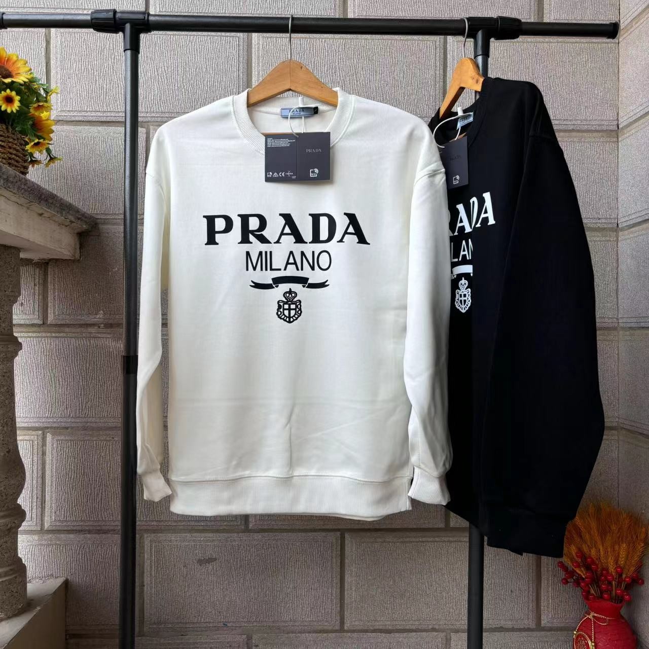 【Prada旗艦店】( プラダ ) 長袖 男女兼用 ご好評に付き再入荷！-BRAND OFF