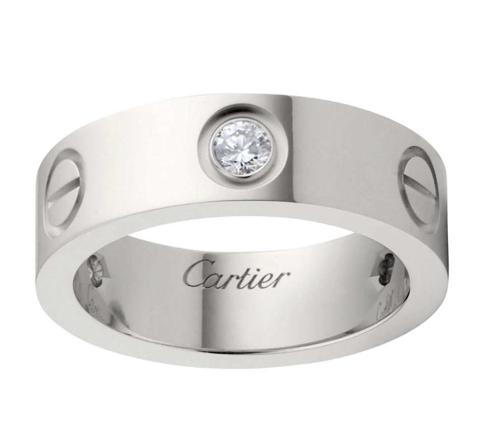 【Cartier】カルティエ LOVE RING, 3 DIAMONDS リング、ダイヤモンド3個-BRAND OFF