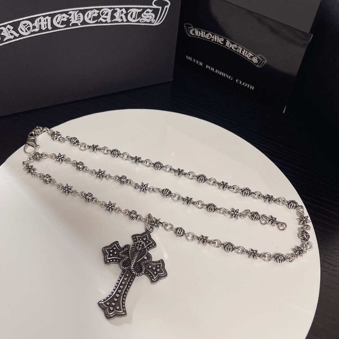【Chrome Hearts】ネックレス、新しいネックレス万能シンプルファッションオーナメント-BRAND OFF