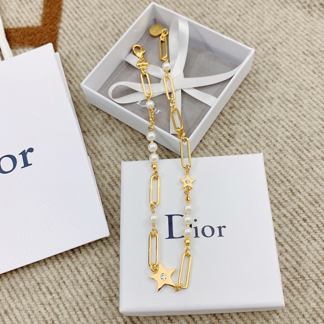 【DIOR】ネックレス、新しいネックレス万能シンプルファッションオーナメント-BRAND OFF