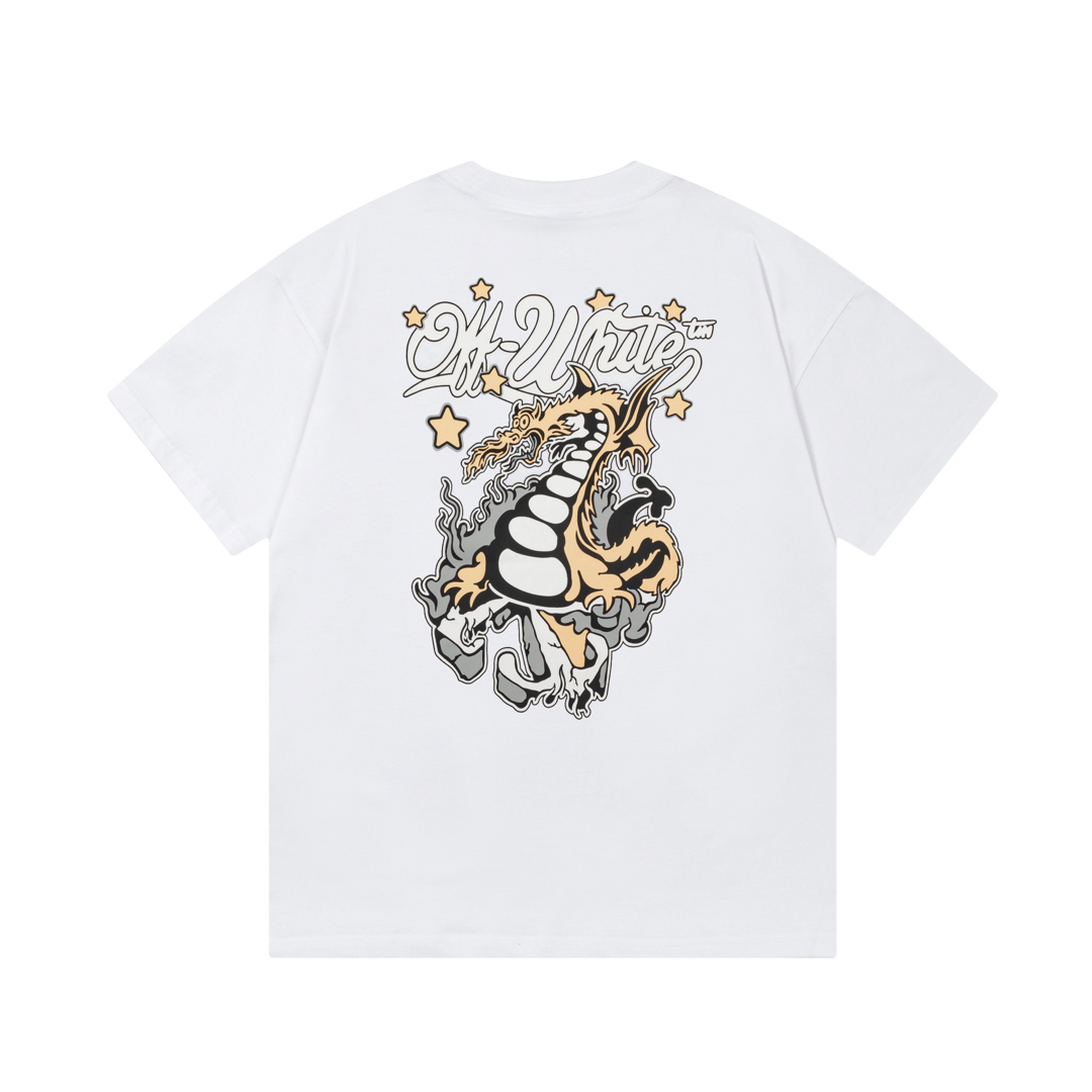【OFF-WHITE  公式旗艦店】オフホワイト   Tシャツ  ご好評に付き再入荷！250215-BRAND OFF