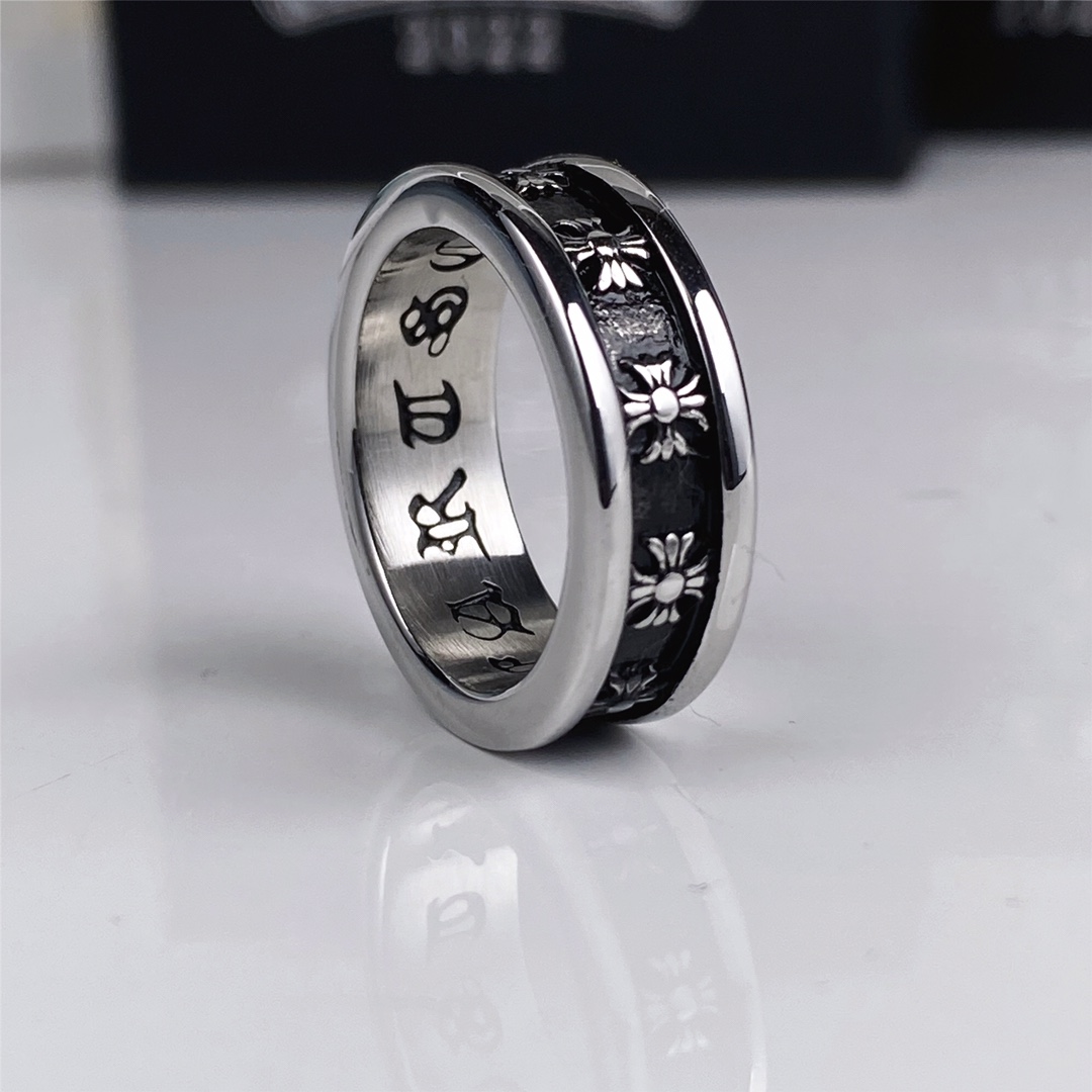 Chrome Hearts（クロムハーツ）クロスカービングリング-BRAND OFF