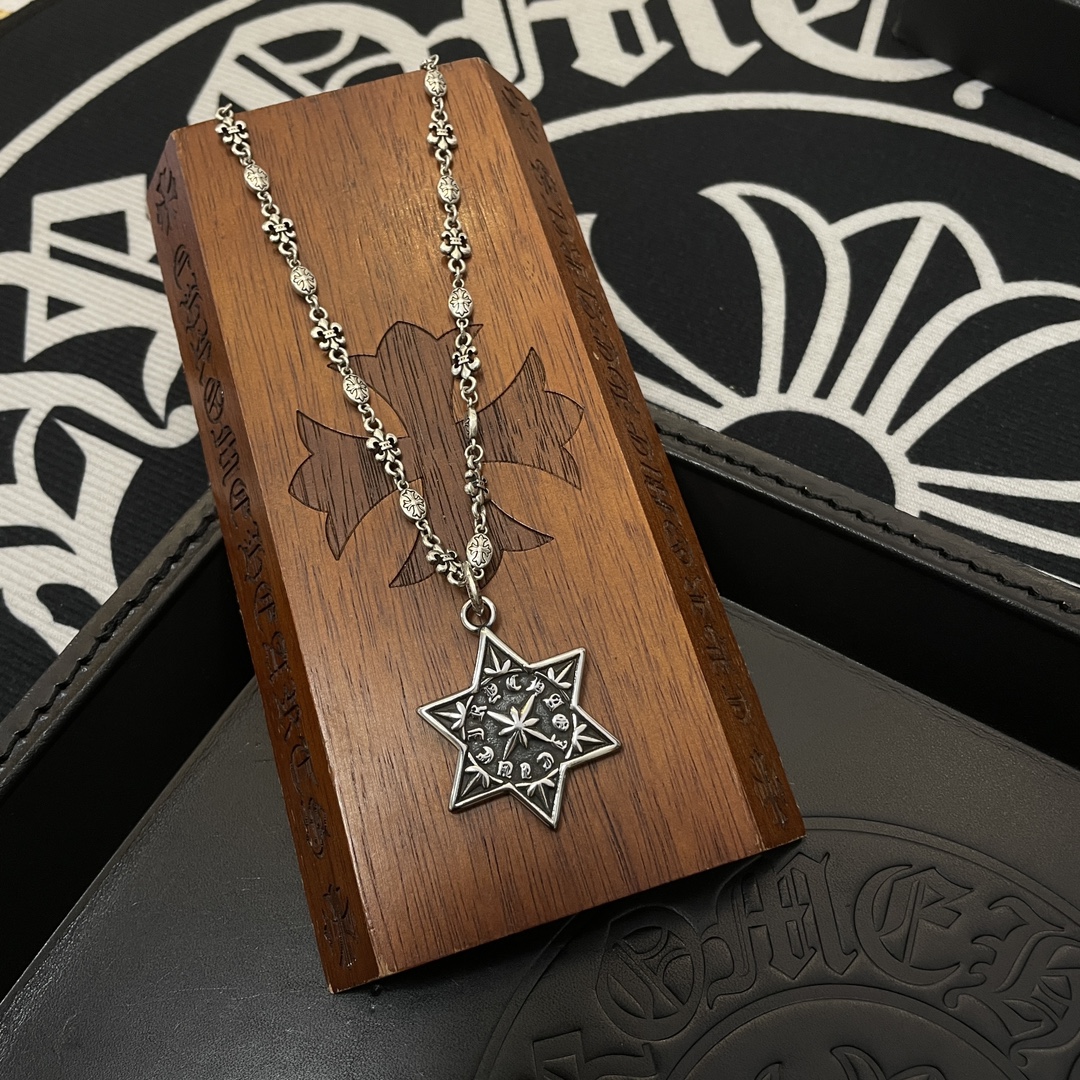 【CHROME HEARTS】ネックレス、新しいネックレス万能シンプルファッションオーナメント 24614-BRAND OFF