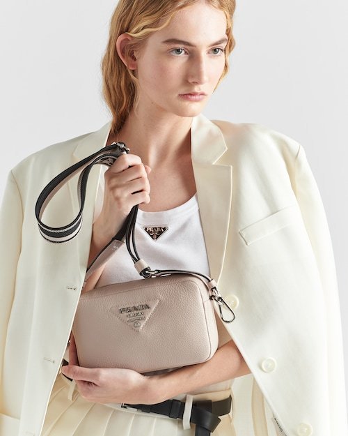 ★PRADA直営店★スモール レザー ショルダーバッグ-BRAND OFF