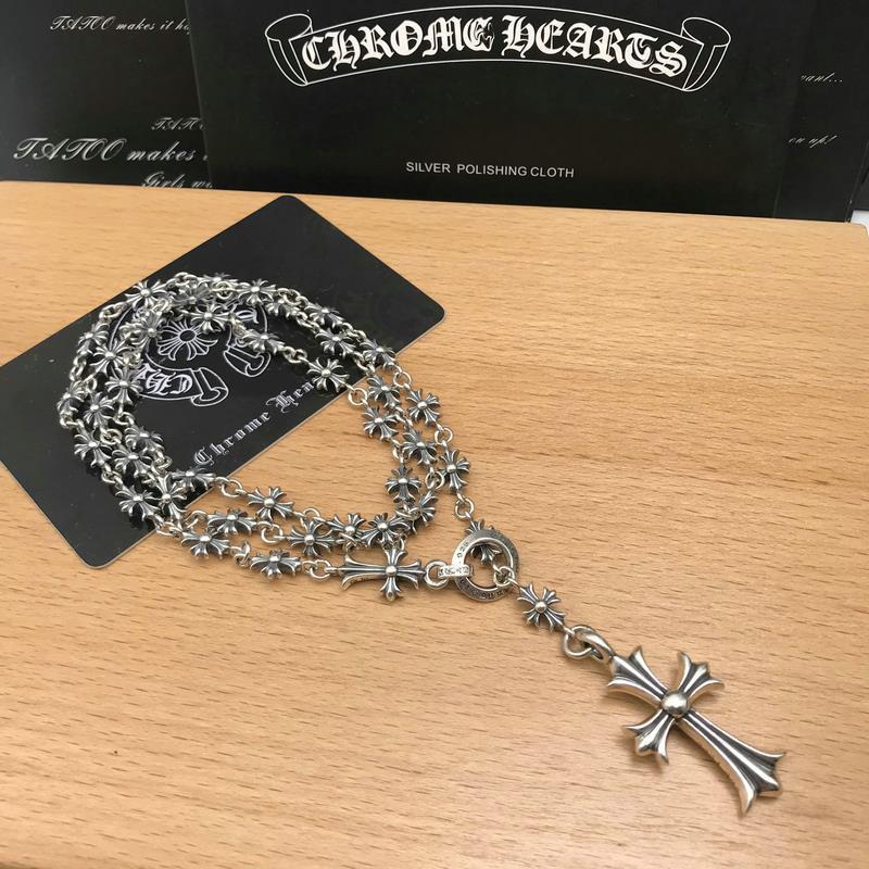 CHROME HEARTS （クロムハーツ） クロス ネックレス 70CM-BRAND OFF