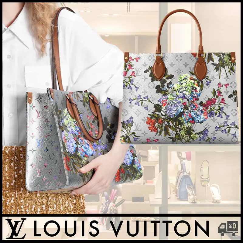 【SALE】LOUIS VUITTON/ONTHEGO MM TOTE BAG/紫陽花柄トートBag-BRAND OFF