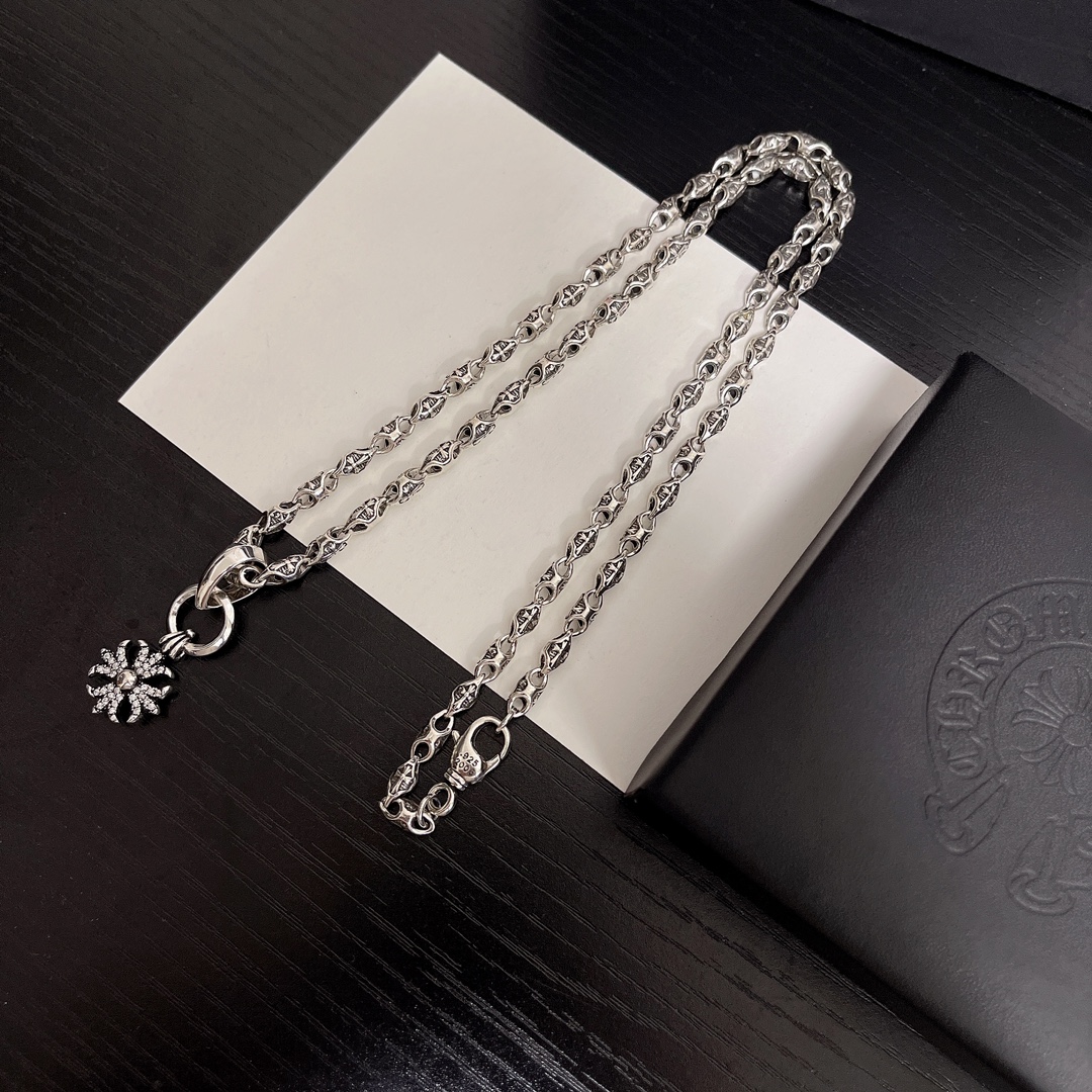 【2026】【CHROME HEARTS 】ネックレス、新しいネックレス万能シンプルファッションオーナメント-BRAND OFF