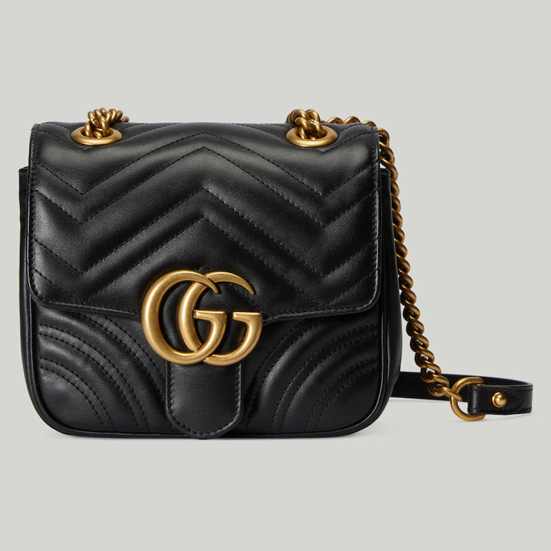 〔GGマーモント〕キルティング ミニ トートバッグ-BRAND OFF