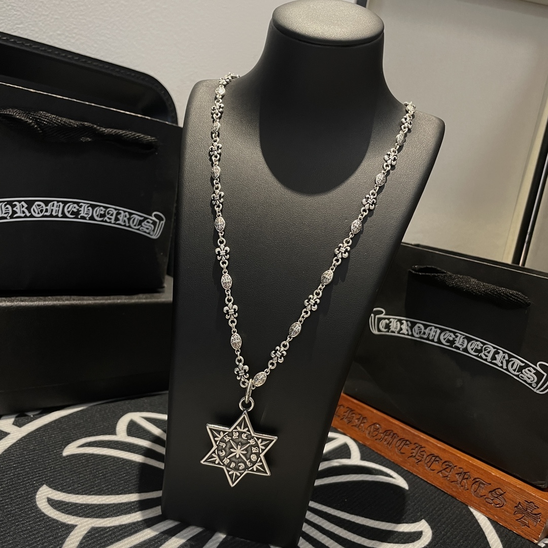 【CHROME HEARTS】ネックレス、新しいネックレス万能シンプルファッションオーナメント 24614-BRAND OFF
