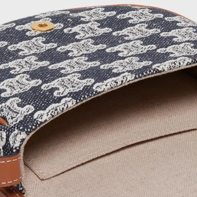 ミニ ブザス / トリオンフの刺繍入りテキスタイル-BRAND OFF