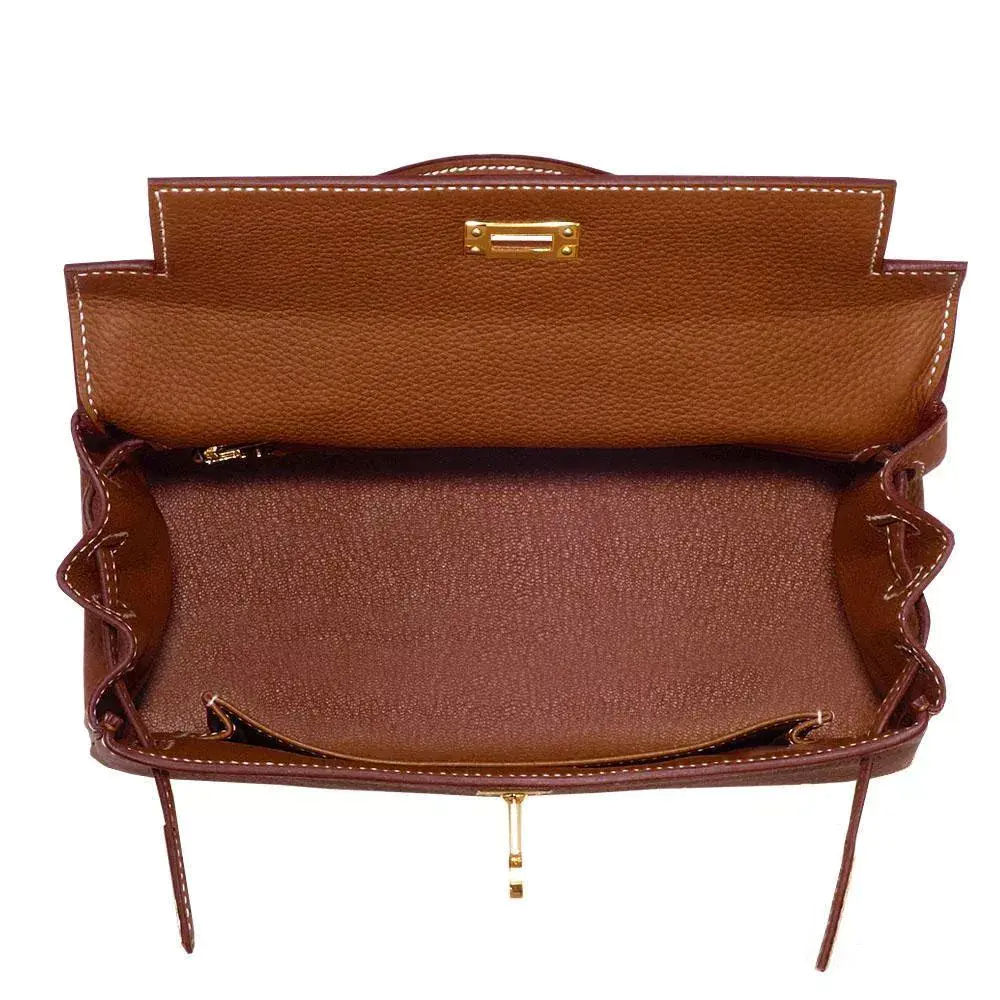【HERMES】エルメス ケリー 25cm トゴ ゴールド金具-BRAND OFF