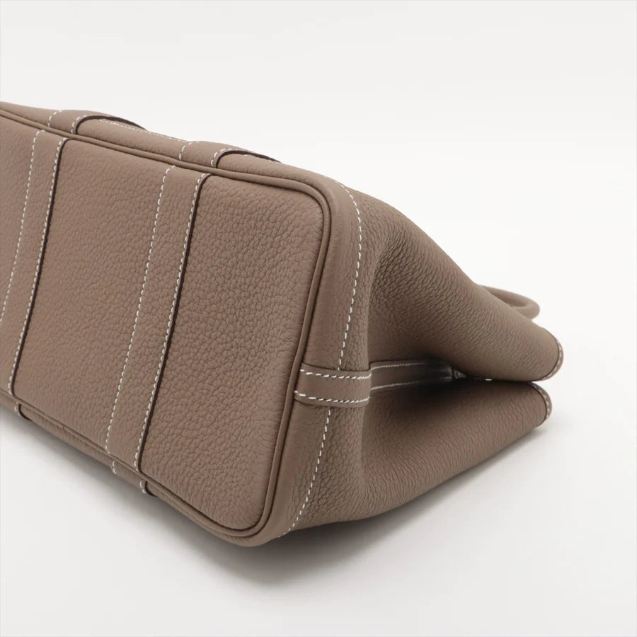 HERMES エルメス ガーデンパーティTPM カントリー エトゥープ シルバー金具-BRAND OFF