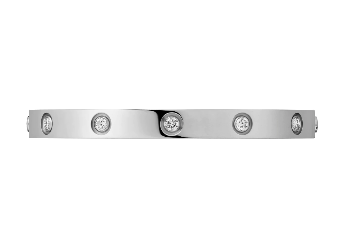 【Cartier】カルティエ LOVE BRACELET, 10 DIAMONDS ブレスレット、ダイヤモンド10個-BRAND OFF