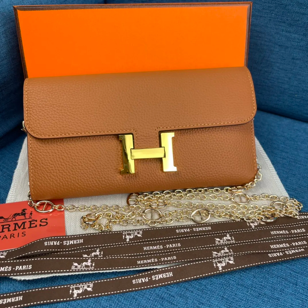 HERMÈS ショルダー & 長財布 11カラー 22X11CM-BRAND OFF
