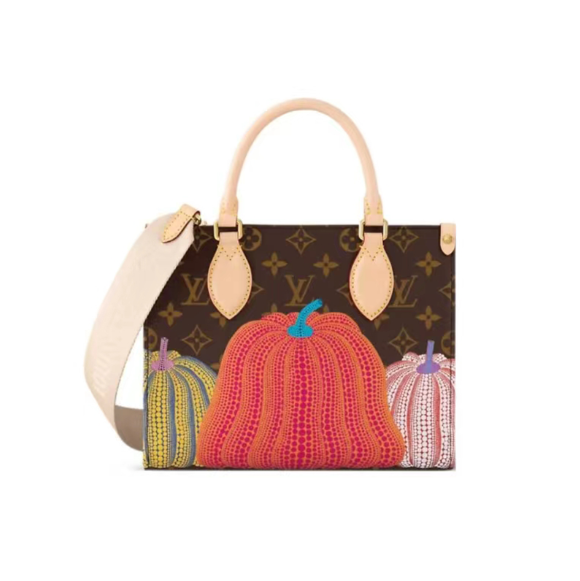 【LOUIS VUITTON】新品凳布 ! Louis Vuitton x Yayoi Kusama 草間彌生 連名 Onthego-BRAND OFF
