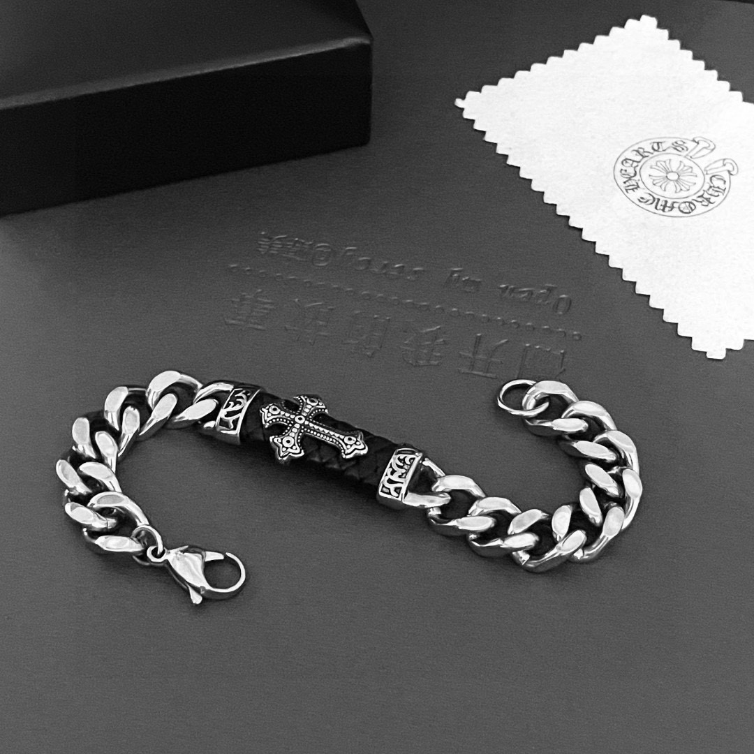 【CHROME HEARTS】ブレスレット、ファッションシンプルなスタイル-BRAND OFF