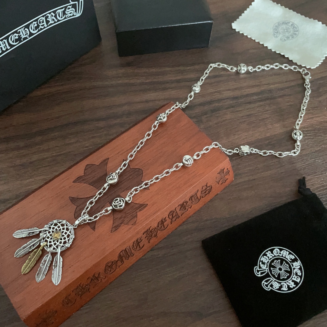 【2026】【CHROME HEARTS】ネックレス、新しいネックレス万能シンプルファッションオーナメント-BRAND OFF
