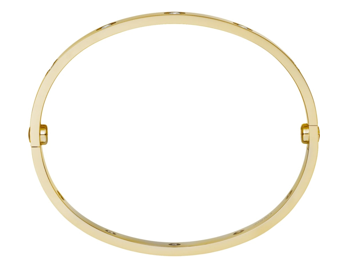 【Cartier】カルティエ LOVE BRACELET, SMALL MODEL, 10 DIAMONDS ブレスレット、SM、ダイヤモンド10個-BRAND OFF
