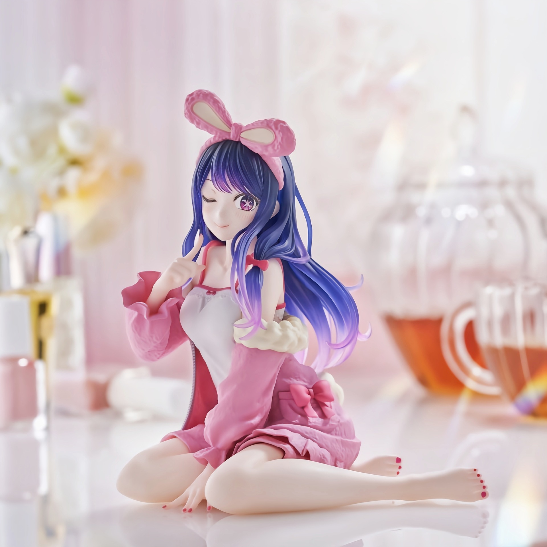 Wholesale/Drop Shipping: "The Child I Recommend" Ai Hoshino Figurine—Rabbit-Eared Loungewear Anime Beauty Decorative Figurine
