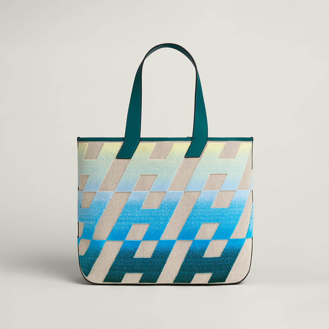 HERMES「カバスイタリックH柄40」トートバッグ-BRAND OFF