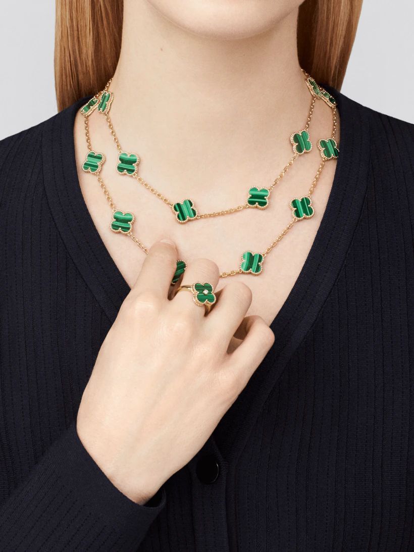 【Vancleef & Arpels】 ヴィンテージ アルハンブラ リング-BRAND OFF
