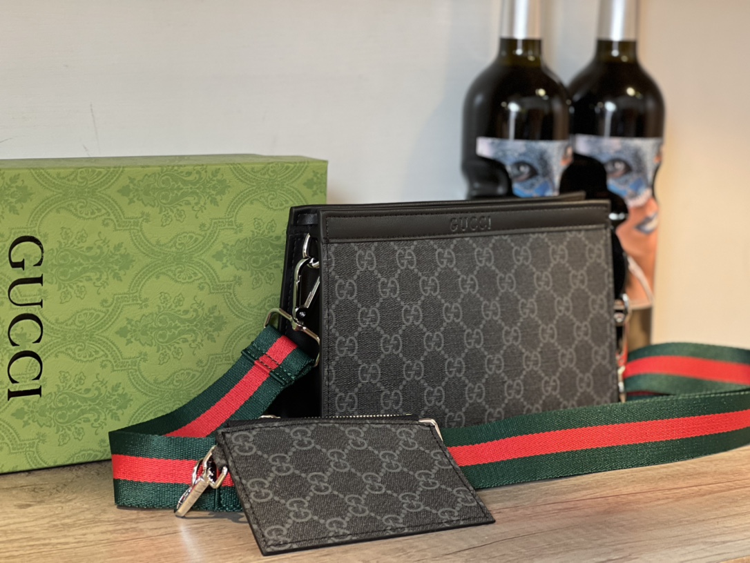 【 GUCCI 旗艦店】GGショルダーバッグ 22X14X7CM-BRAND OFF
