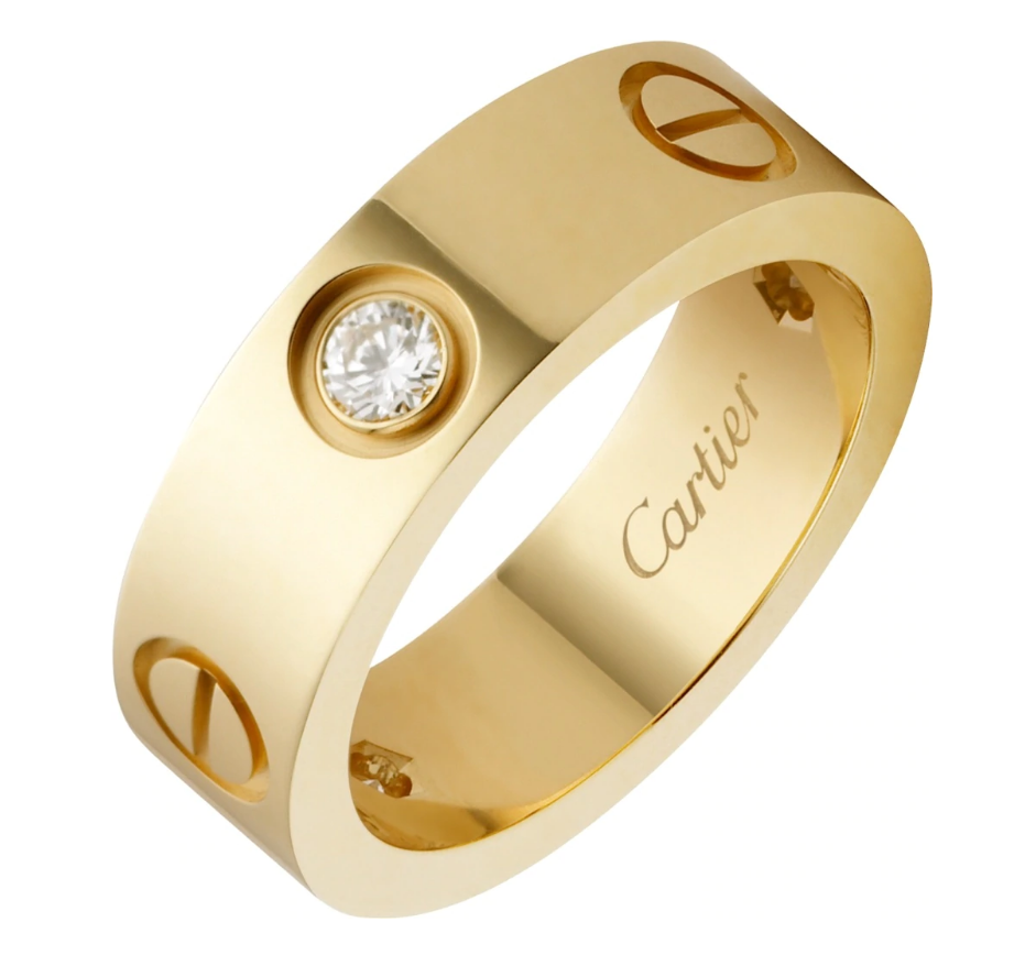 【Cartier】カルティエ LOVE RING, 3 DIAMONDS リング、ダイヤモンド3個-BRAND OFF