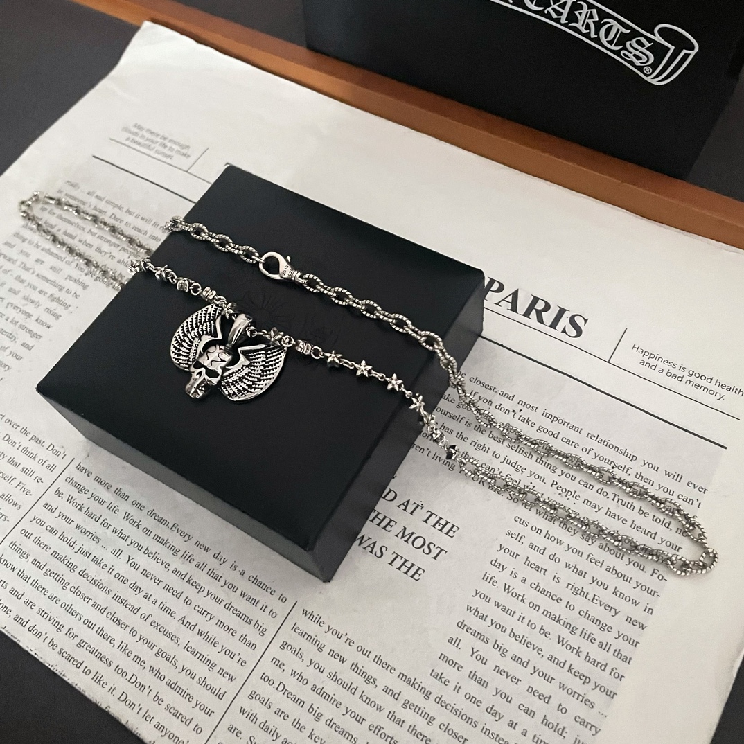 【2026】【CHROME HEARTS】ネックレス、新しいネックレス万能シンプルファッションオーナメント-BRAND OFF