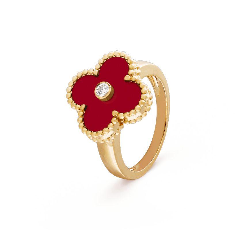 【2026】【Vancleef & Arpels】 ヴィンテージ アルハンブラ リング-BRAND OFF