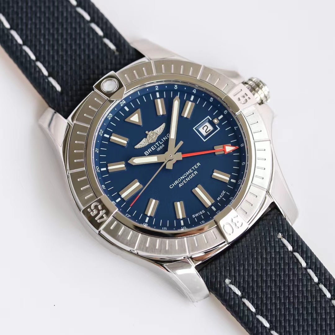 ブライトリング アベンジャー GMT 45  ブルー ダイヤル ウォッチ A32395101C1X2-BRAND OFF