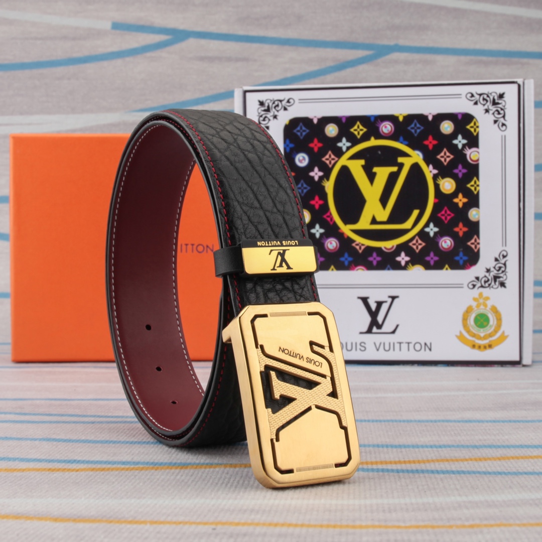 【LOUIS VUITTON】(ルイヴィトン) 3.8cmベルト メンズ  24706-BRAND OFF