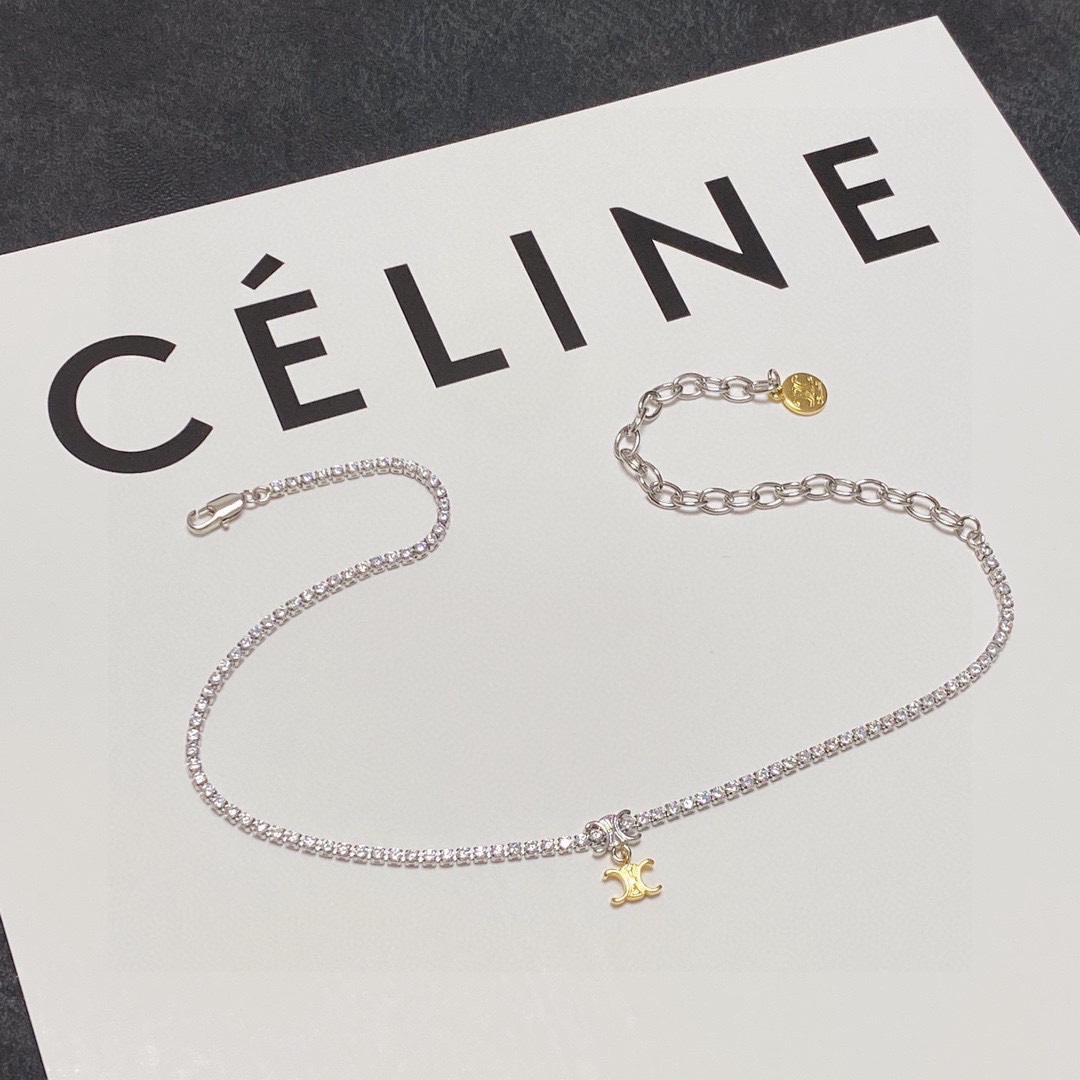 【CELINE】ネックレス、新しいネックレス万能シンプルファッションオーナメント-BRAND OFF