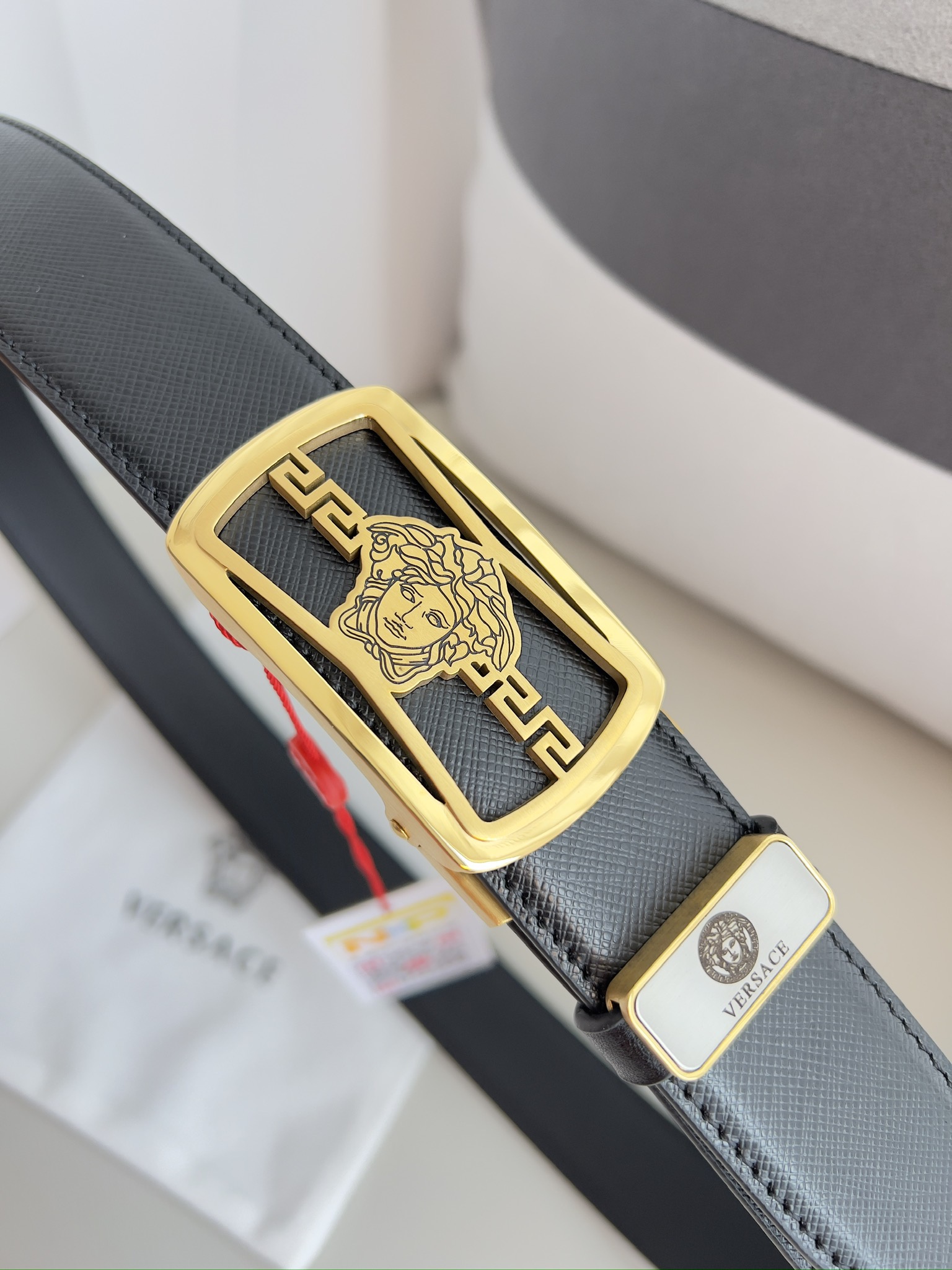 【VERSACE】(ヴェルサーチ) 3.5cmベルト メンズ 24706-BRAND OFF