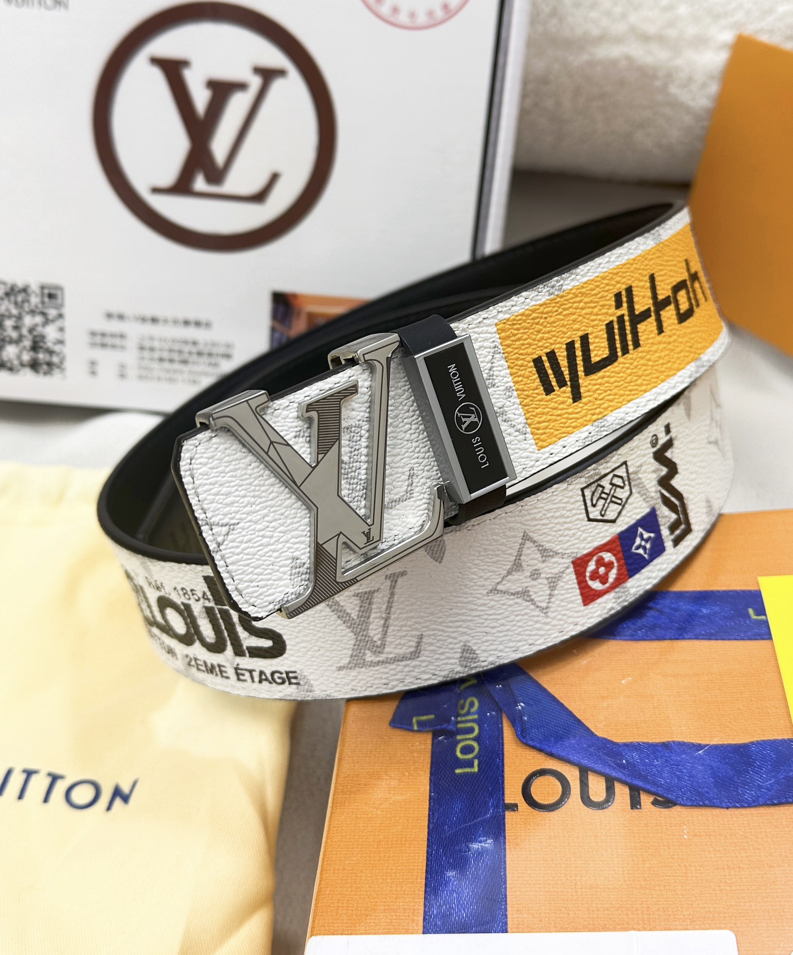 【LOUIS VUITTON】(ルイヴィトン) 3.8cmベルト メンズ-BRAND OFF
