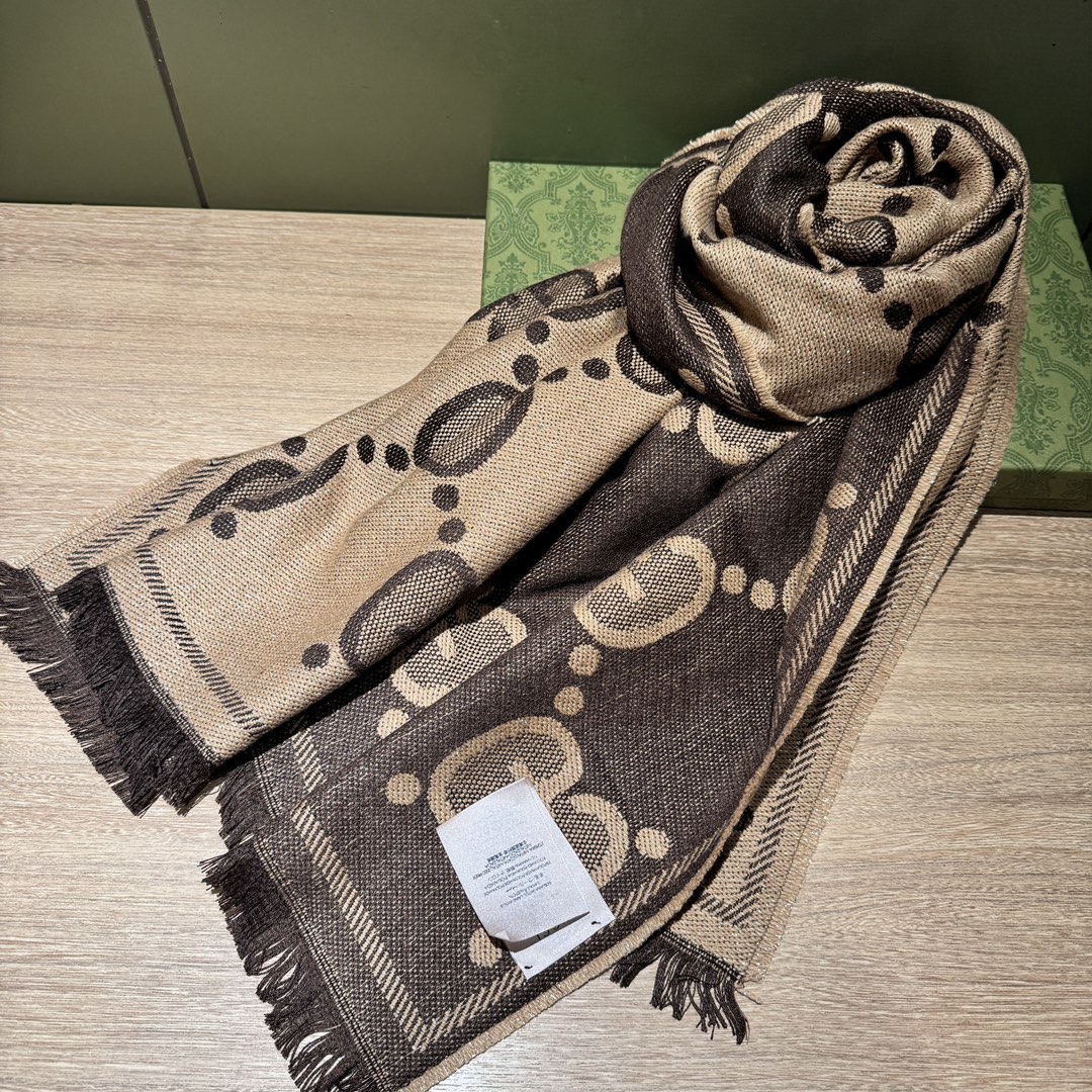 【GUCCI グッチ】スカーフ45*195CM  241108-BRAND OFF
