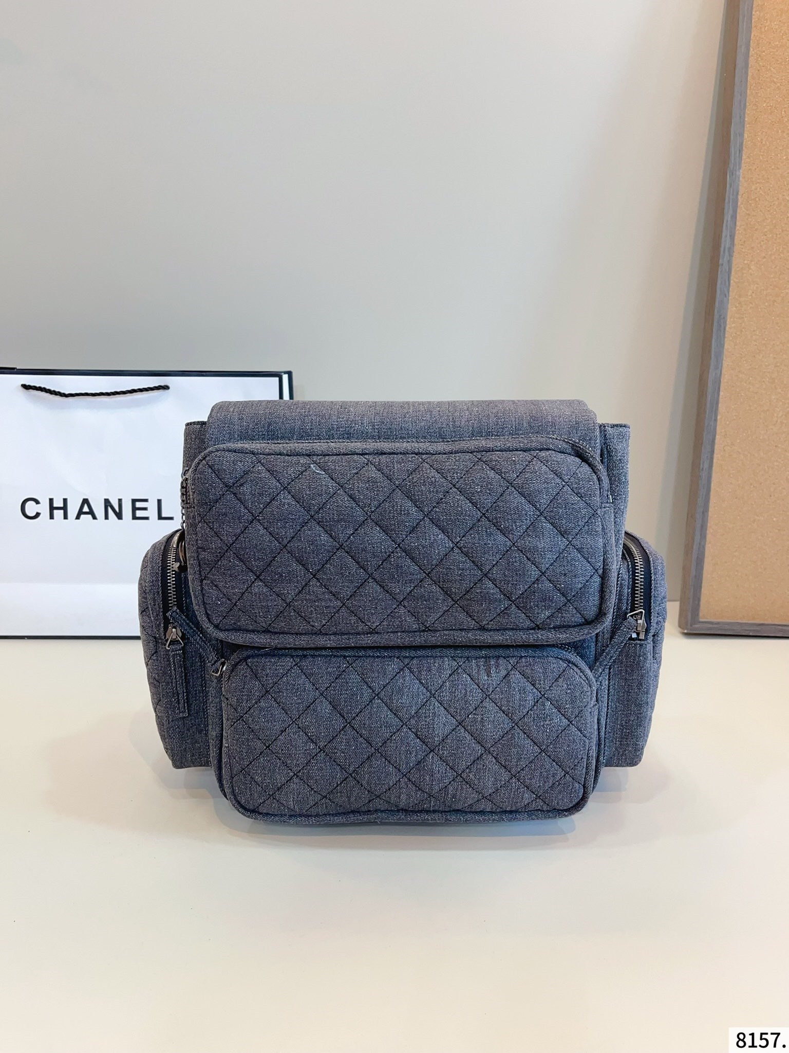 【CHANEL公式旗艦店】シャネル デニムのバックパック 27*12*29cm-BRAND OFF